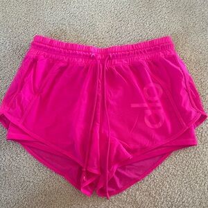Pink Alo yoga shorts